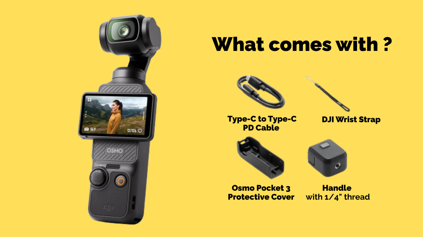 DJI Osmo Pocket 3 all-in-one gimbal camera with 1-inch sensor