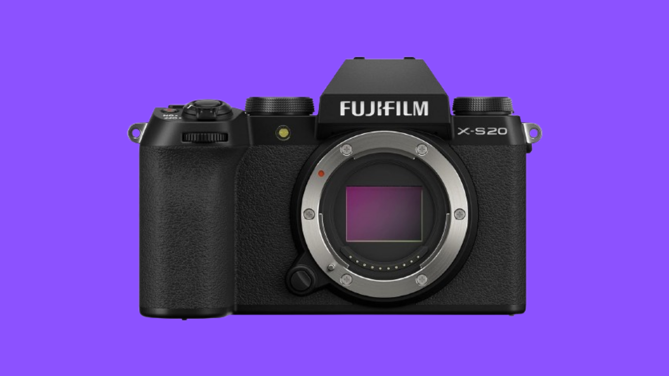 Fujifilm X-S20 hybrid mirrorless camera for travel and YouTube