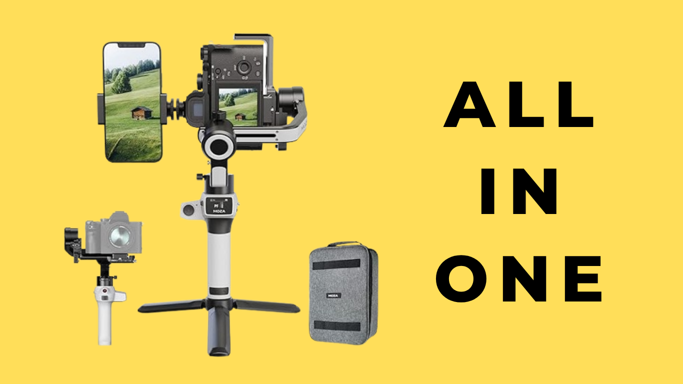 Moza AirCross S mobile gimbal for iPhone Pro with heavy payload
